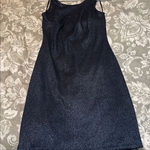 Windsor Navy Metallic dress